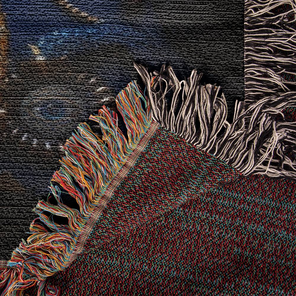 Evil Eye Woven Throw Blanket