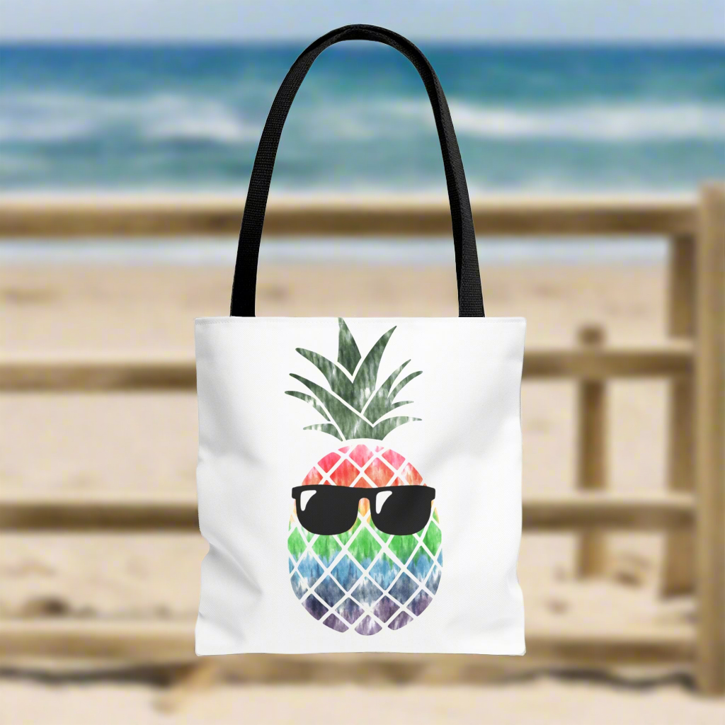 Pineapple Tote, Beach Bag, Vacation Bag,  Overnight Bag
