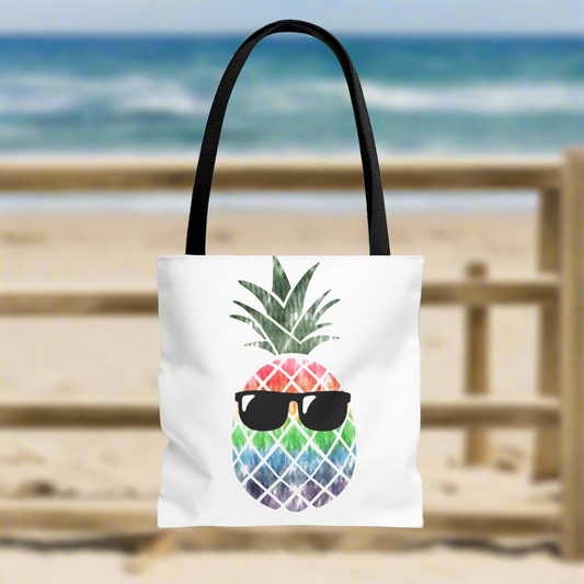 Pineapple Tote, Beach Bag, Vacation Bag,  Overnight Bag