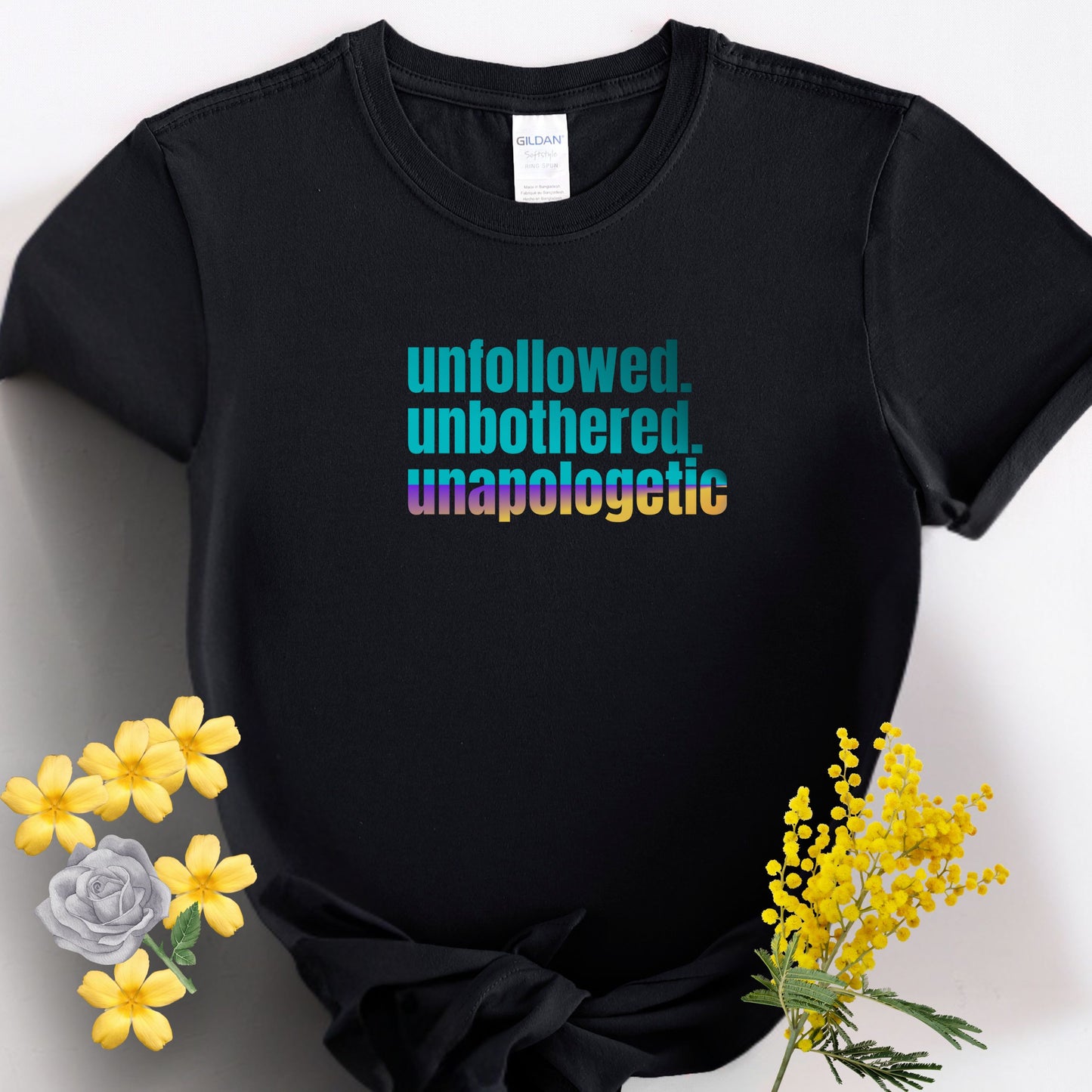 Unapologetic Women's Softstyle Tee, Motivational Shirt, Everyday Wear, Gift for Friends, Inspirational Graphic Tee, Casual Outfit