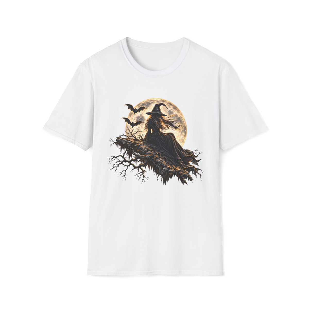 Moonlit Witch Gildan 64000 T-Shirt - White